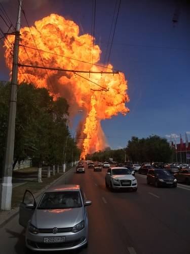 Взрыв на газовой заправке 