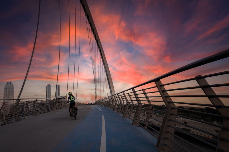 bridge, city, architecture, dubai, uae Dubai Tolerance Bridge фото превью
