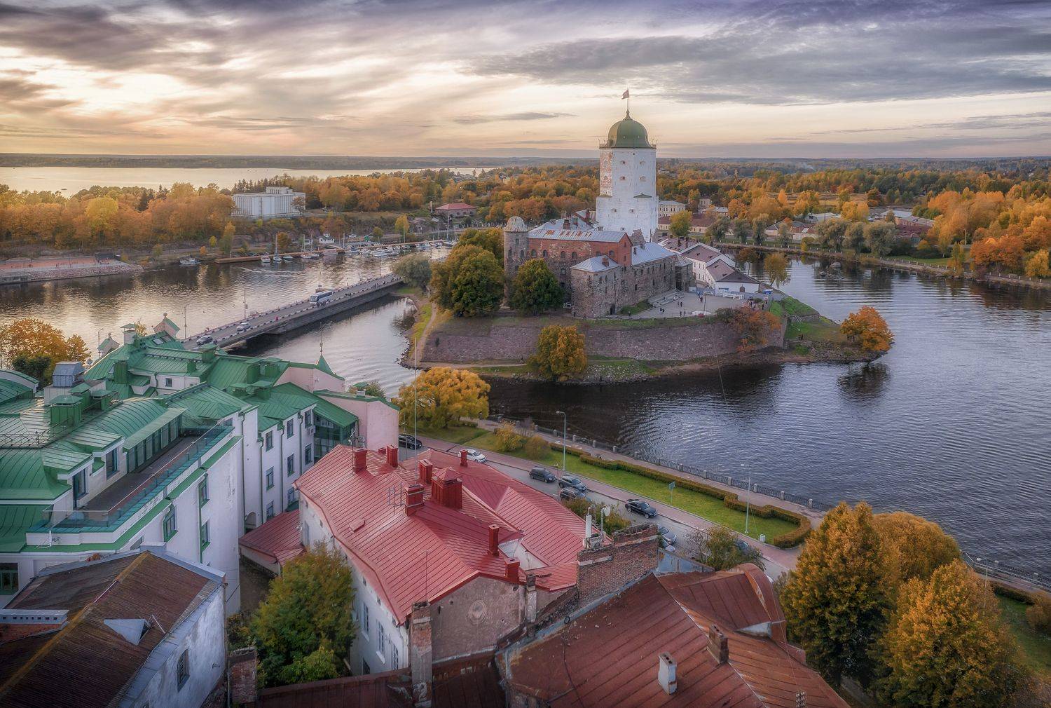 город выборг пейзаж осень аэрофотосъемка, Khlebnikova Ekaterina