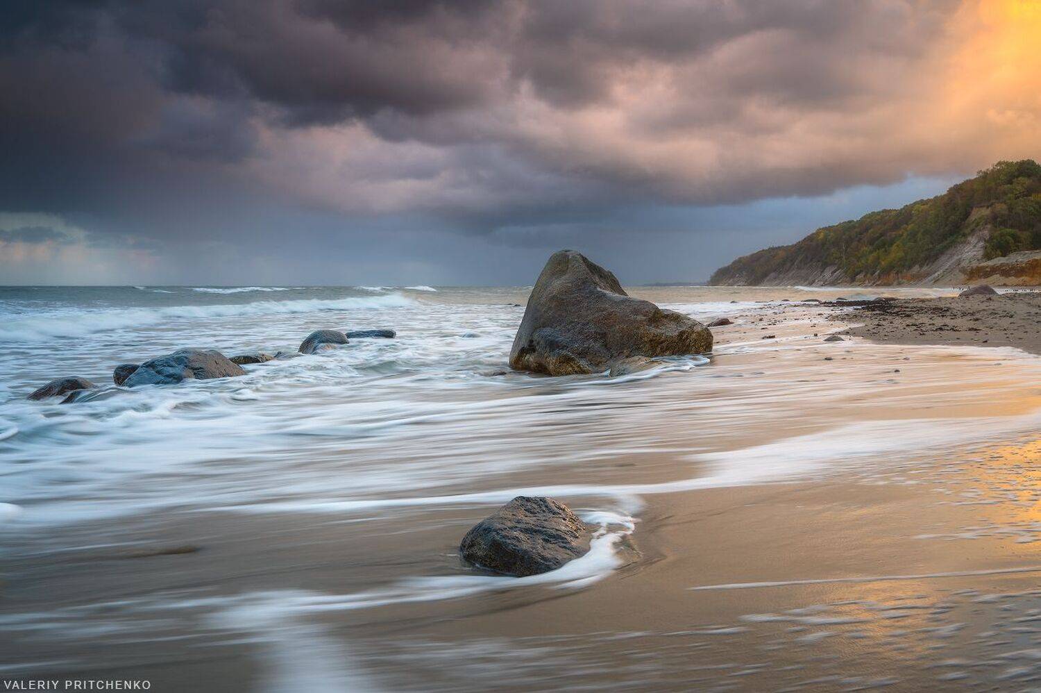 море, осень, природа, пейзаж, landscape, seascape, autumn, evening, sunset, Валерий Притченко