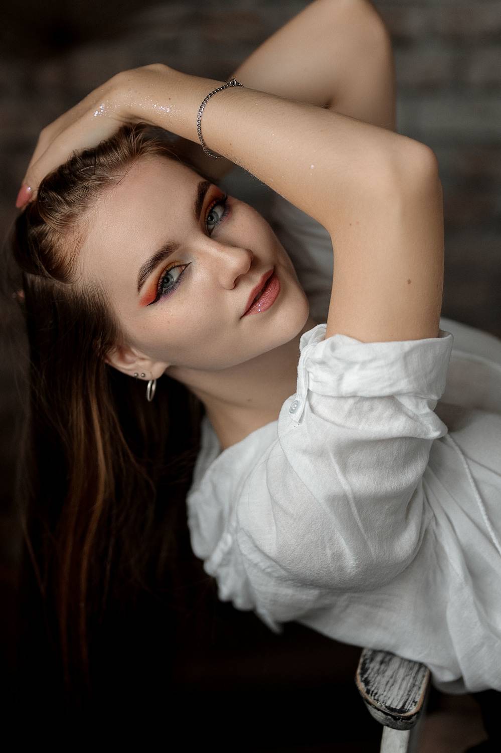 девушка, модель, портрет, фотосессия, студия, макияж, гламур, girl, model, modeling, young, portrait, make-up, творческий портрет, женский портрет, woman, young woman, glamour, постановка, постановочная фотография, fashion, Владимир Васильев