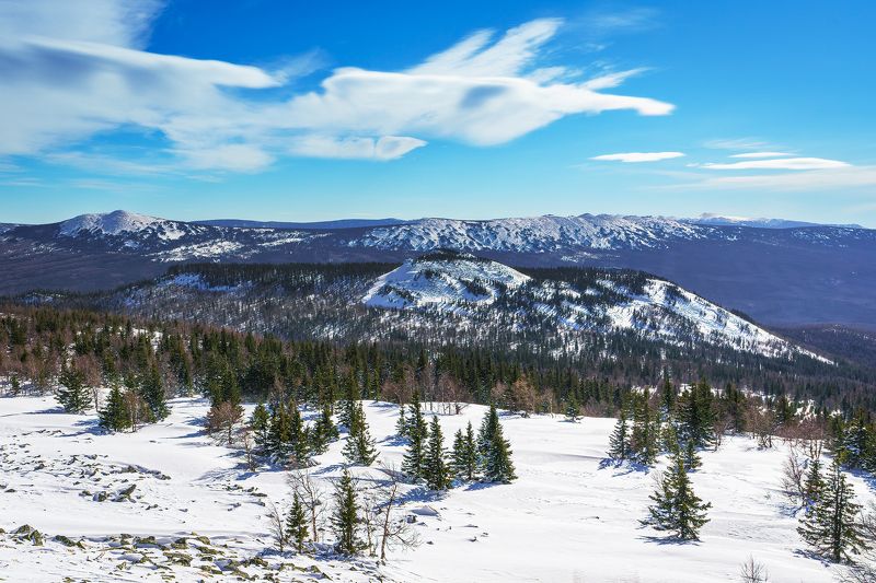 южный урал, нургуш, малый нургуш Хребет Малый Нургуш на Южном Урале фото превью