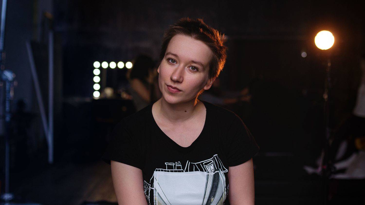 портрет студия свет женский портрет, Витковский Андрей