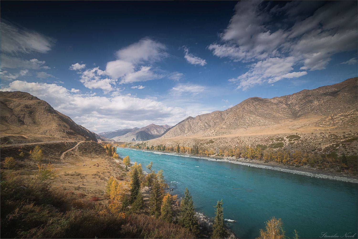 алтай, осень, катунь, Stanislav Novokreshchenov