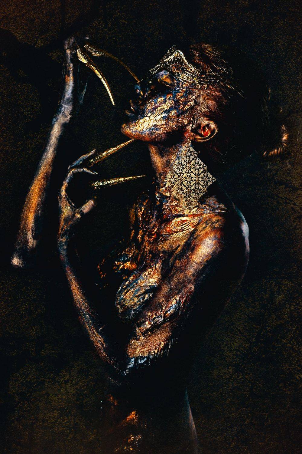 woman, portrait, fashion, darkbeauty, bodyart, Руслан Болгов (Axe)