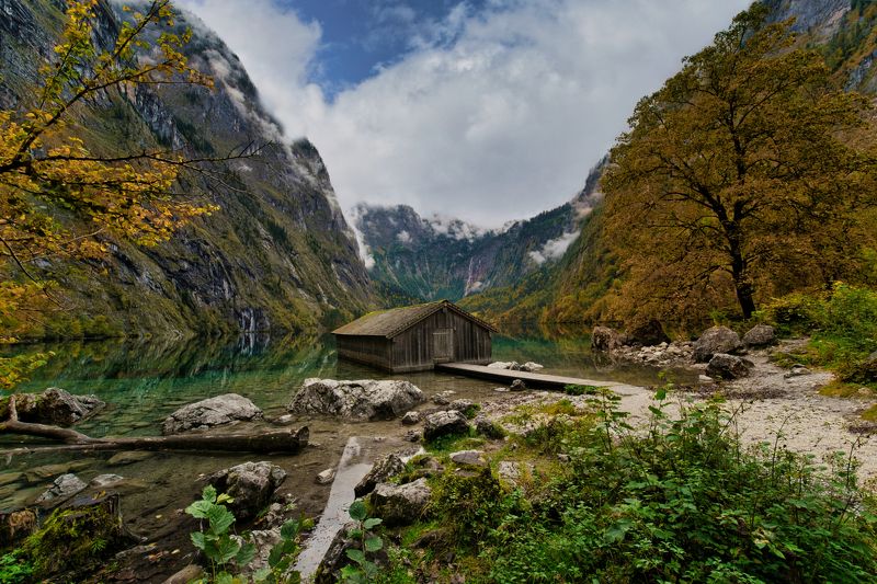 Рыбачьи хижины озера Оберзее фото превью
