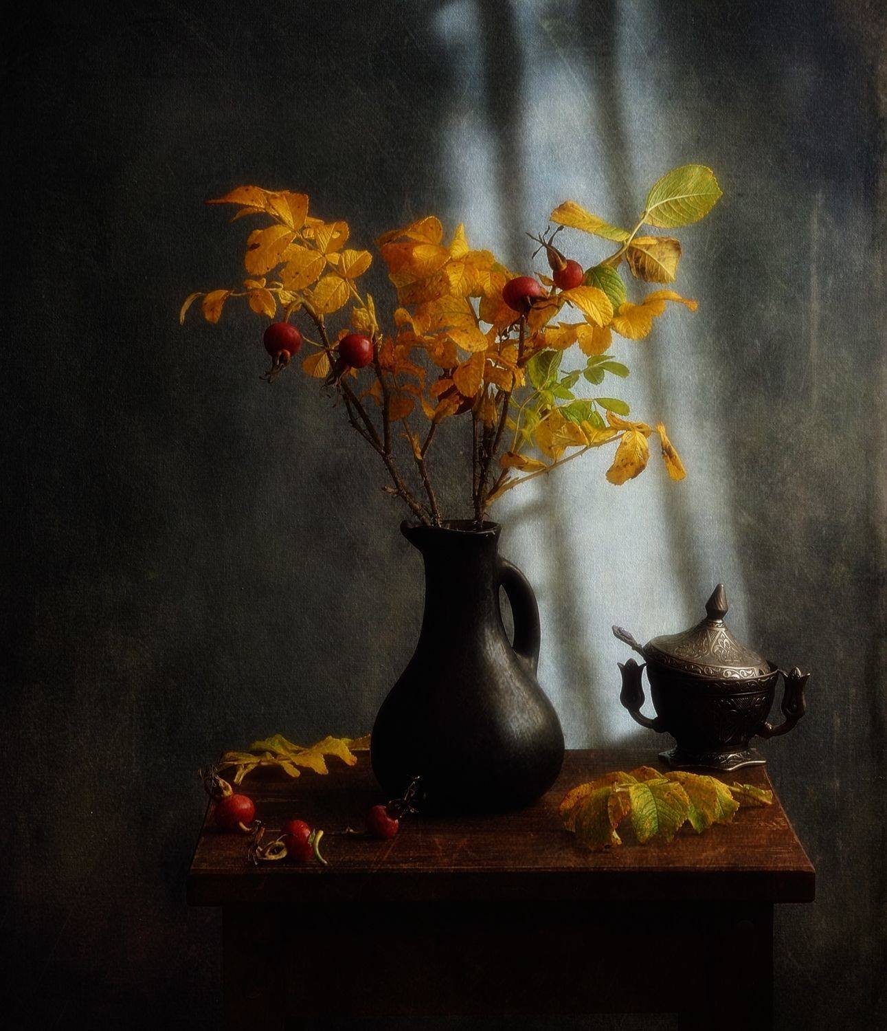 натюрморт,шиповник,осень, Наталия К