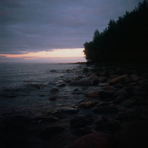 Sunset on ladoga