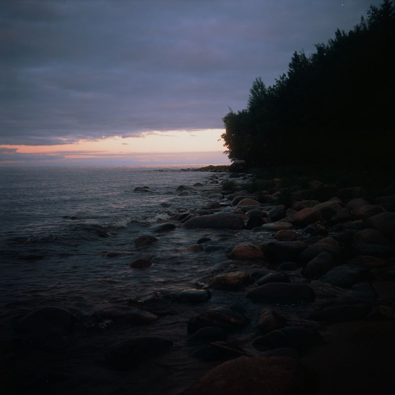 pentacon, sunset, landscape, nature, beach, ladoga, 6x6 film, film, filmphotography Sunset on ladoga фото превью
