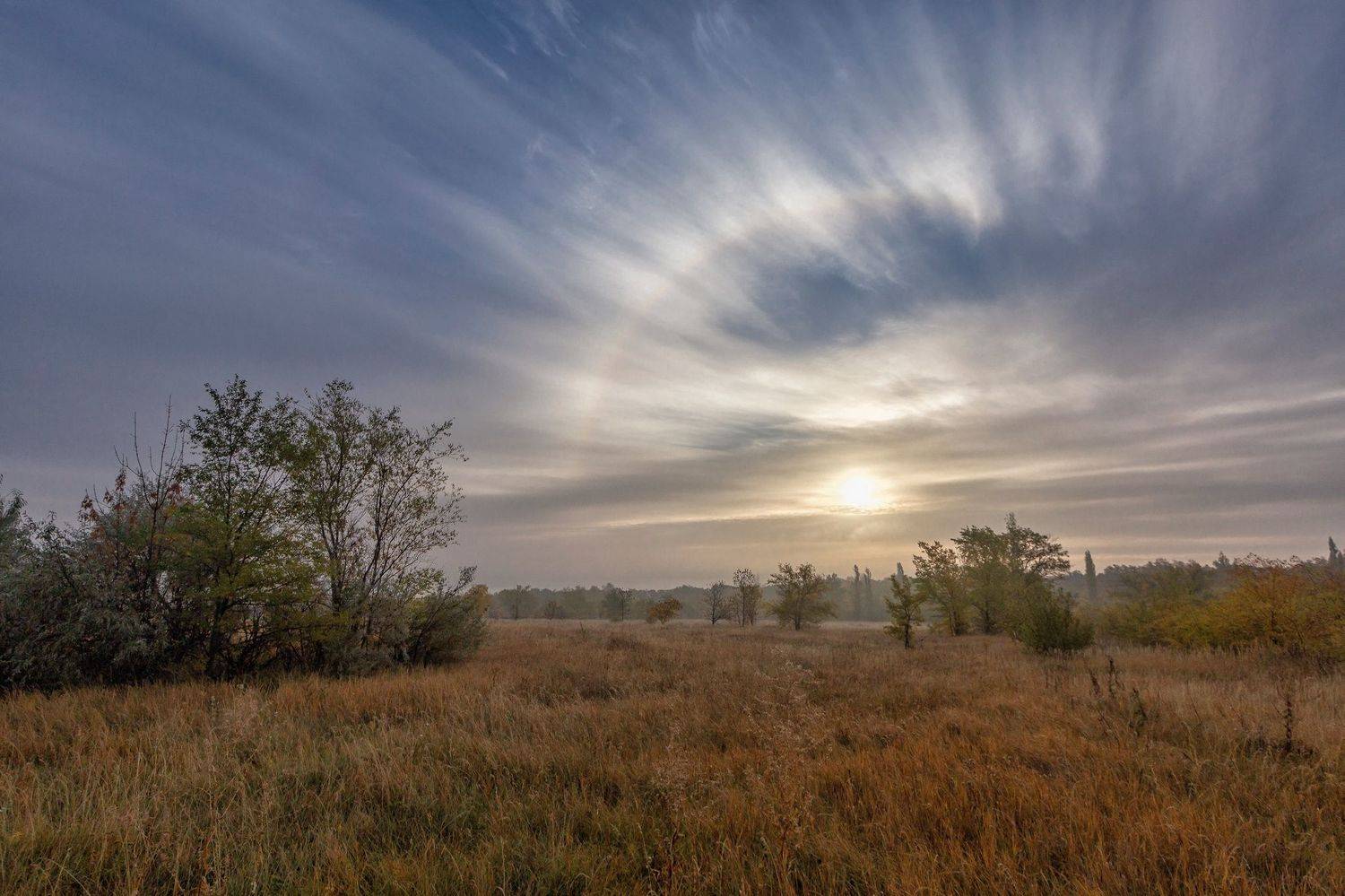 гало осень пейзаж, Максим Подосинников
