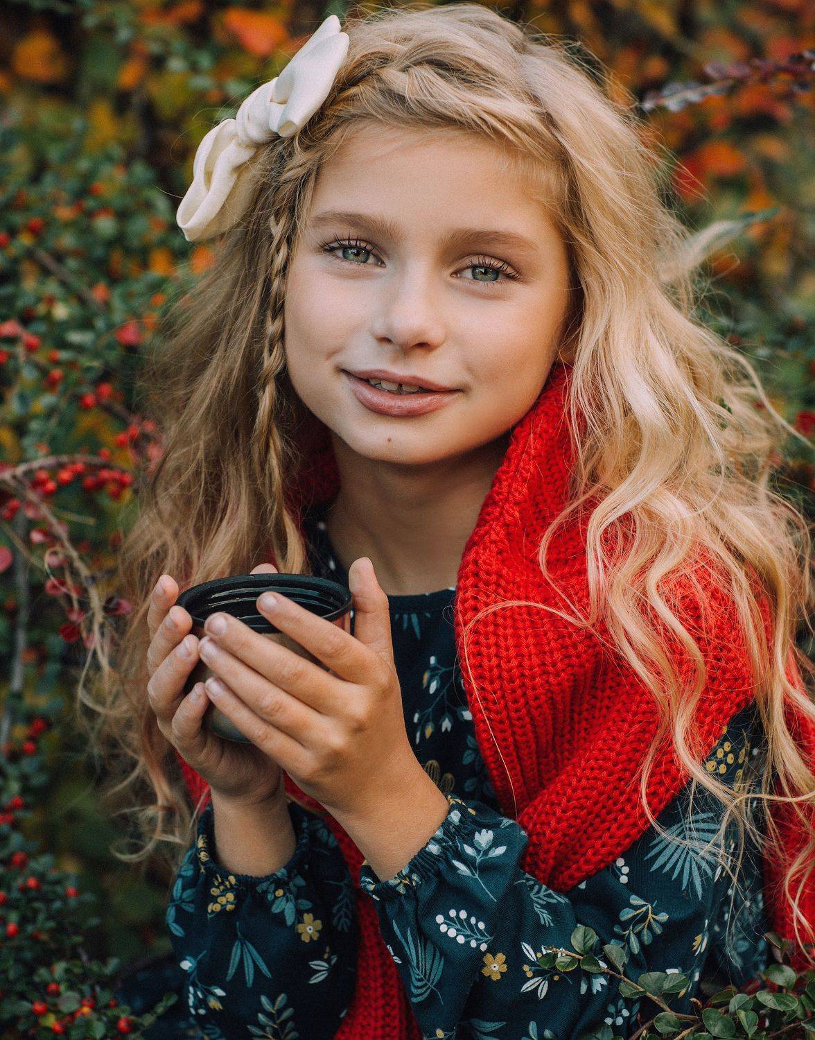 девочка, ребенок, портрет, детский портрет, портрет девочки, глаза. детское портфолио,осень,оранжевый,лиса, Светлана