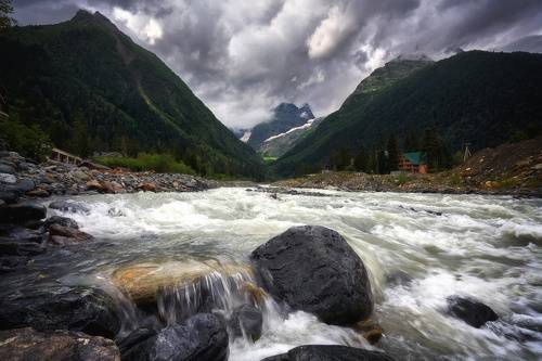 Домбай. Карачаево-Черкесская Республика