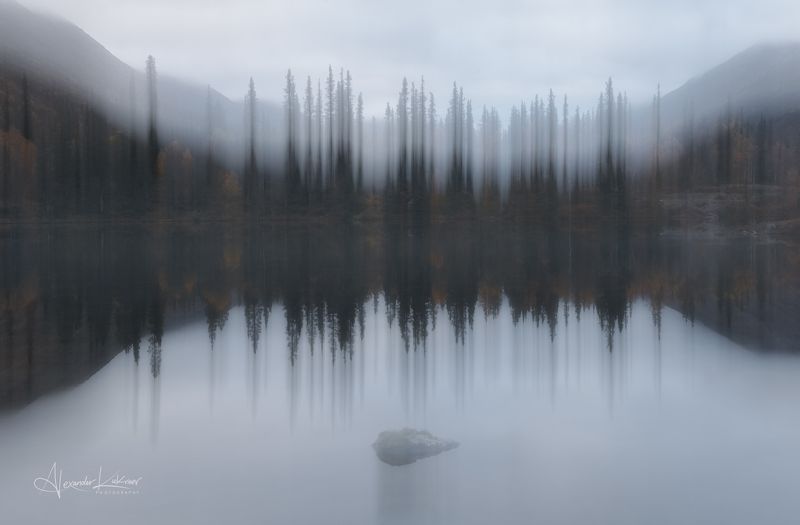 пейзаж, осень, хибины, озеро Левитация... фото превью