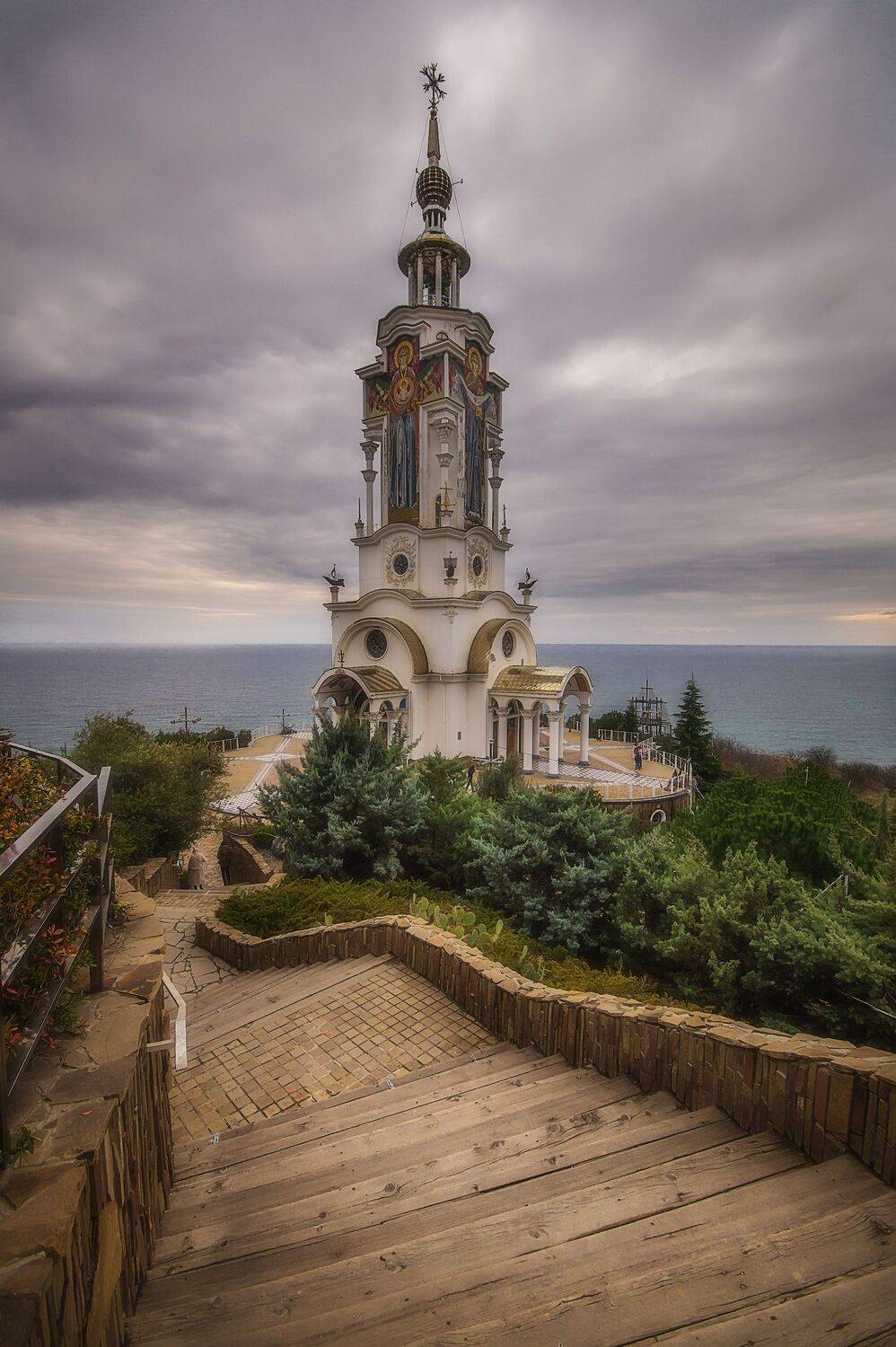 крым, храм, маяк, церковь, малореченское, море,, Черкасов Сергей