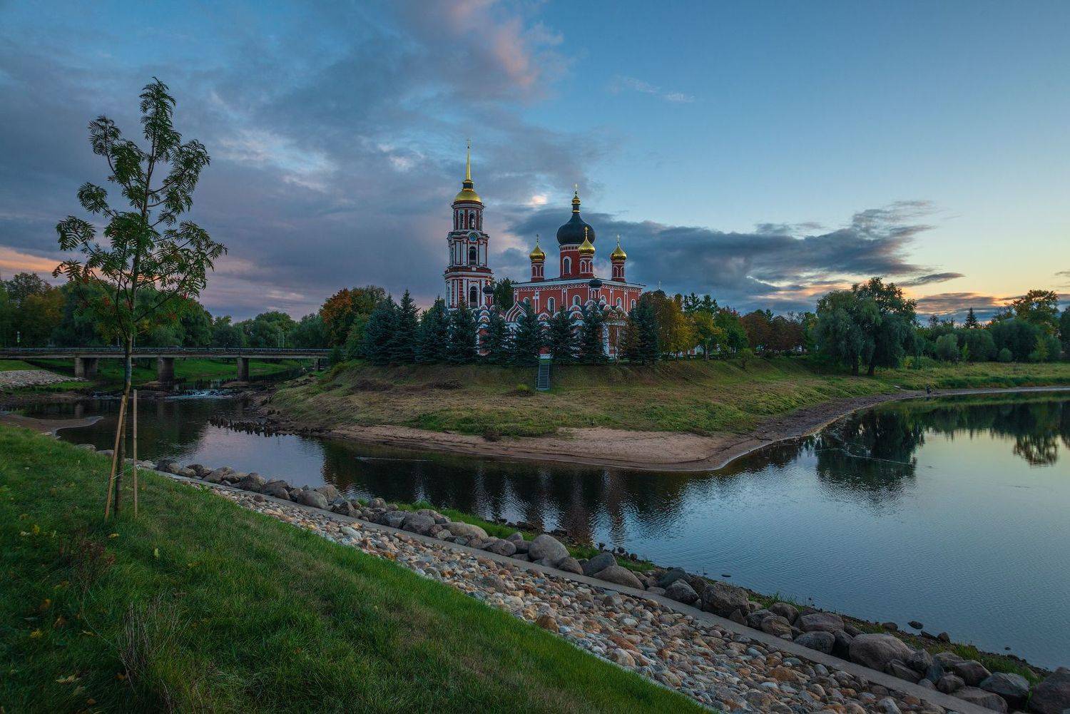 старая русса,осень,воскресенский собор,храм,, Роман Горячий