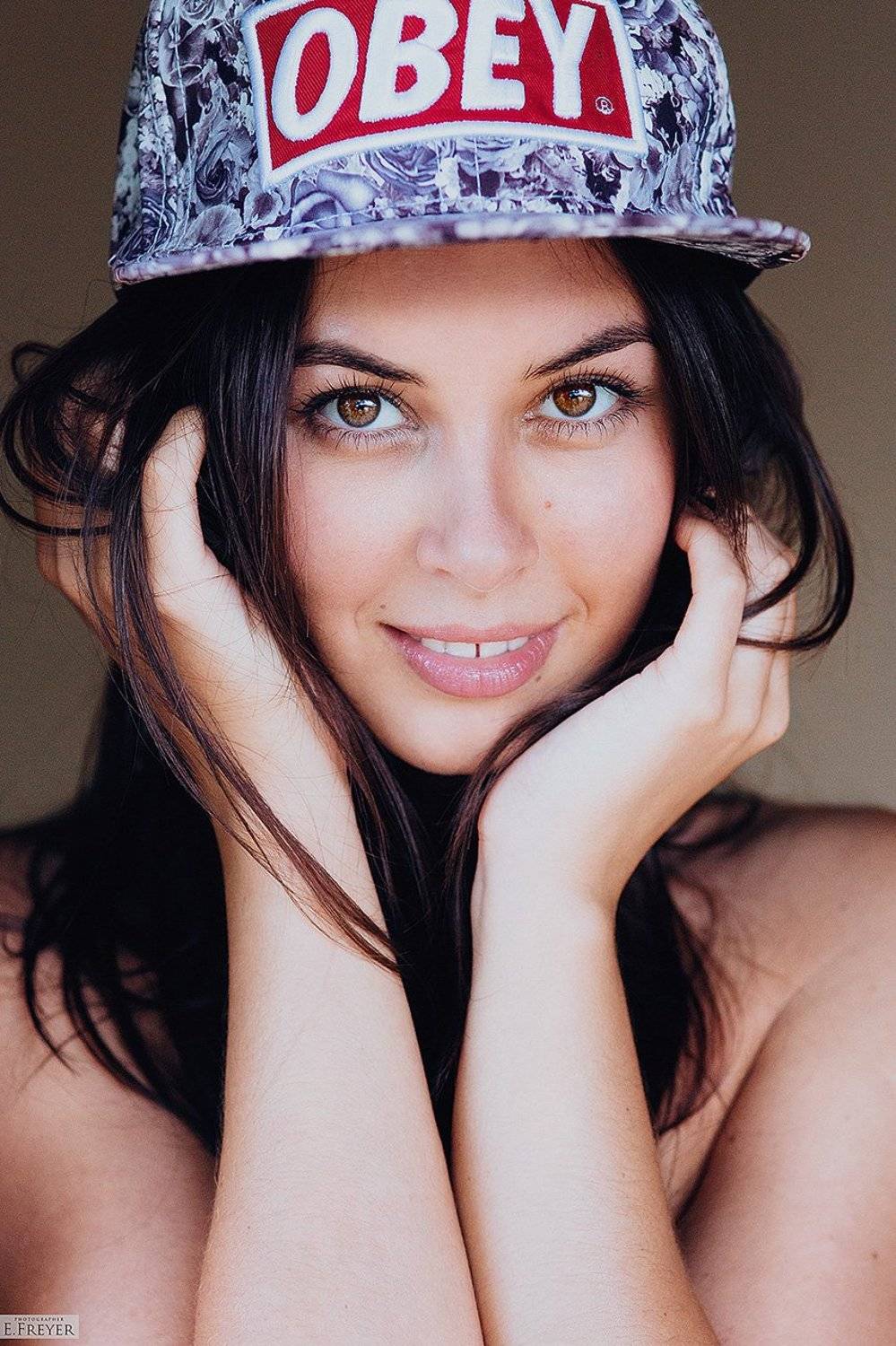 Beautiful, Brunette, Eyes, Freyer, Girl, Obey, Portrait, Фрейер Евгений