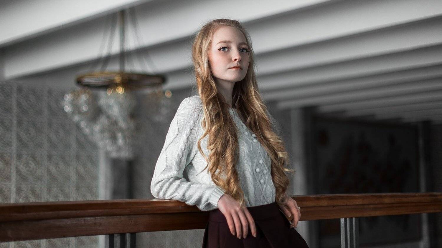 Blond, Girl, Блондинка, Девушка, Длинные волосы, Блохин Антон