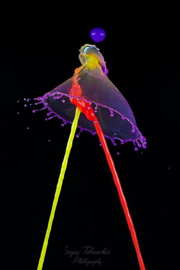 Арт, Брызги, Вода, Всплеск, Жидкость, Капли, Макро, Черный, Сергей Толмачев