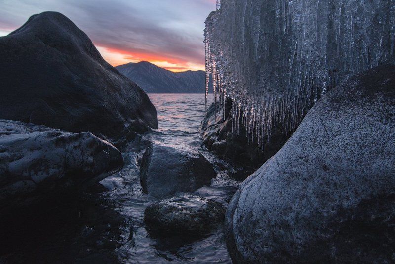 Алтай, Алтайский заповедник, Телецкое озеро Льды Телецкого озера. фото превью