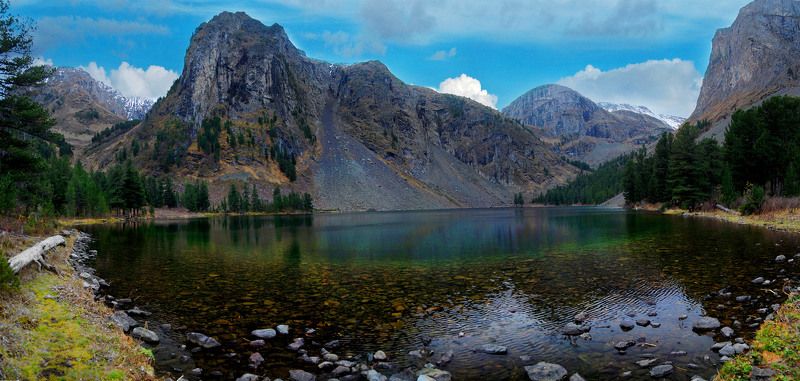 Горное озеро фото превью