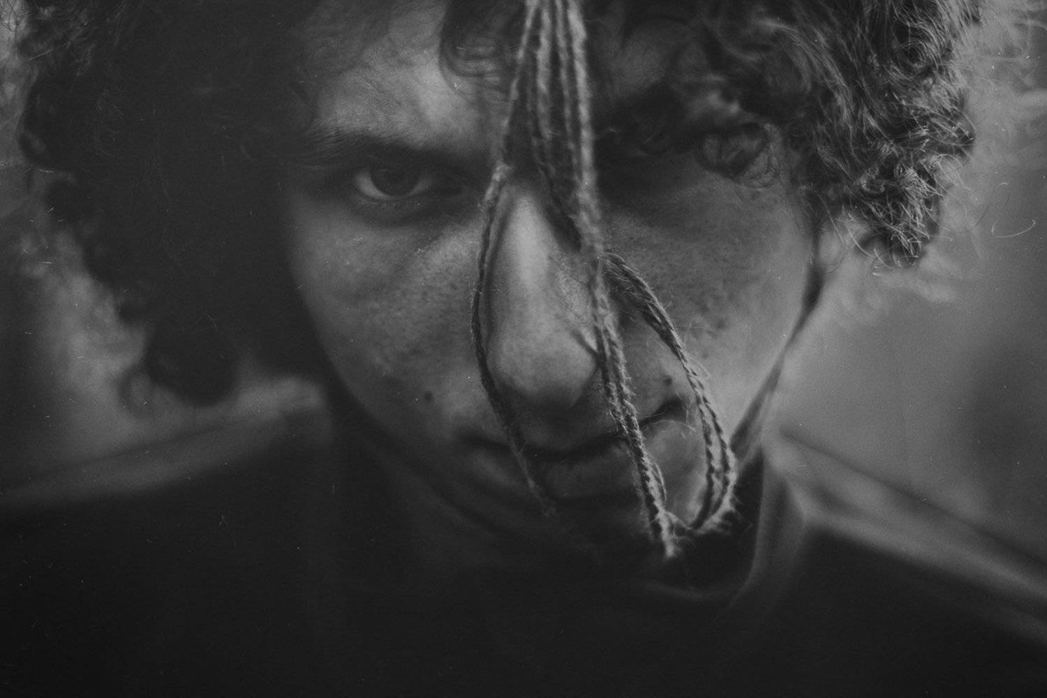 Bw, Darkness, Frame, Light, Man, Portrait, Twine, Rafał Kurs