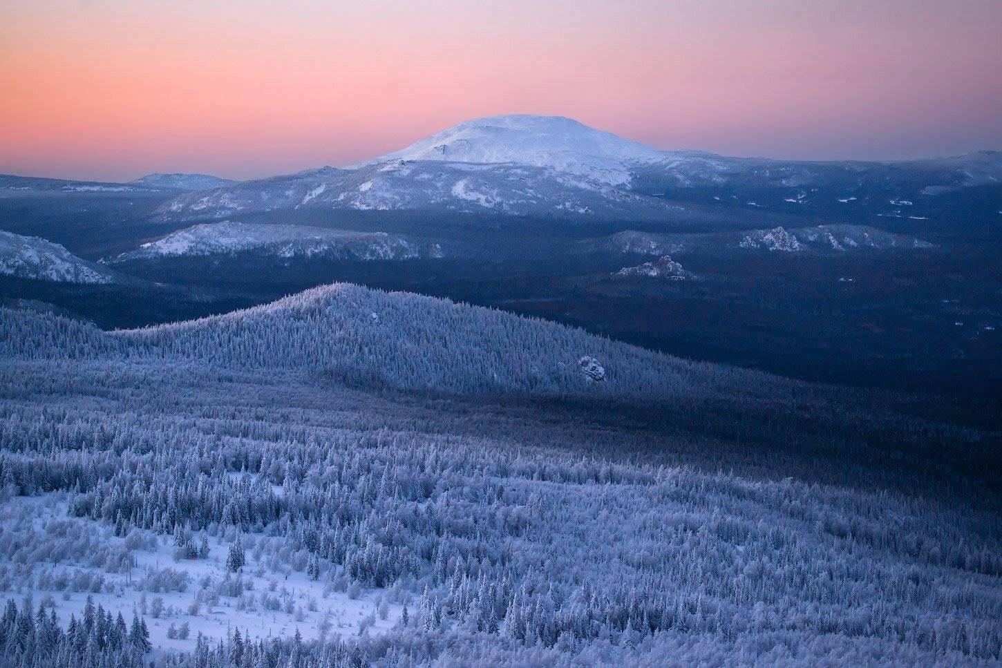 Горы, Зима, Урал, Владимир Ляпин