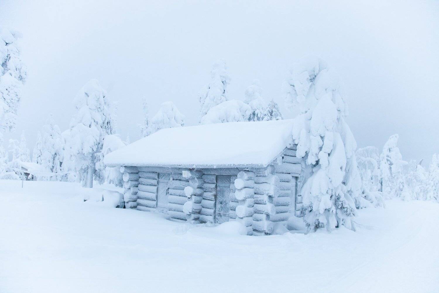 Зима, Зимний пейзаж, Лапландия, Финляндия, Вадим Балакин