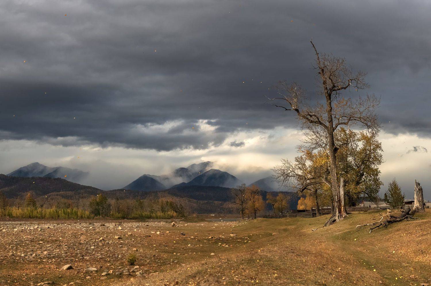 бурятия, саяны, осень, непогода, Марина Фомина