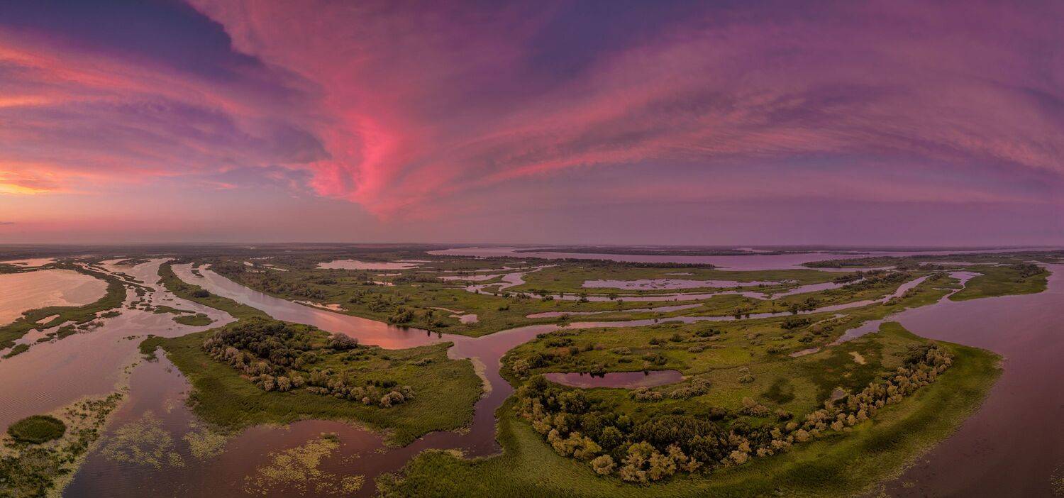 панорама dji природа закат, Максим Подосинников