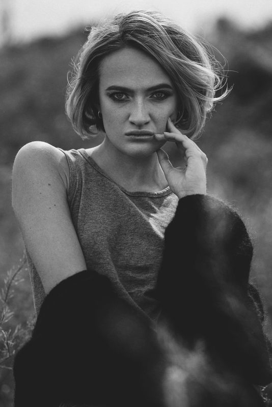 portrait, girl, model, eyes, hair, lips, face, beauty, facial, make-up, photographer, russia, nikon Елизавета фото превью
