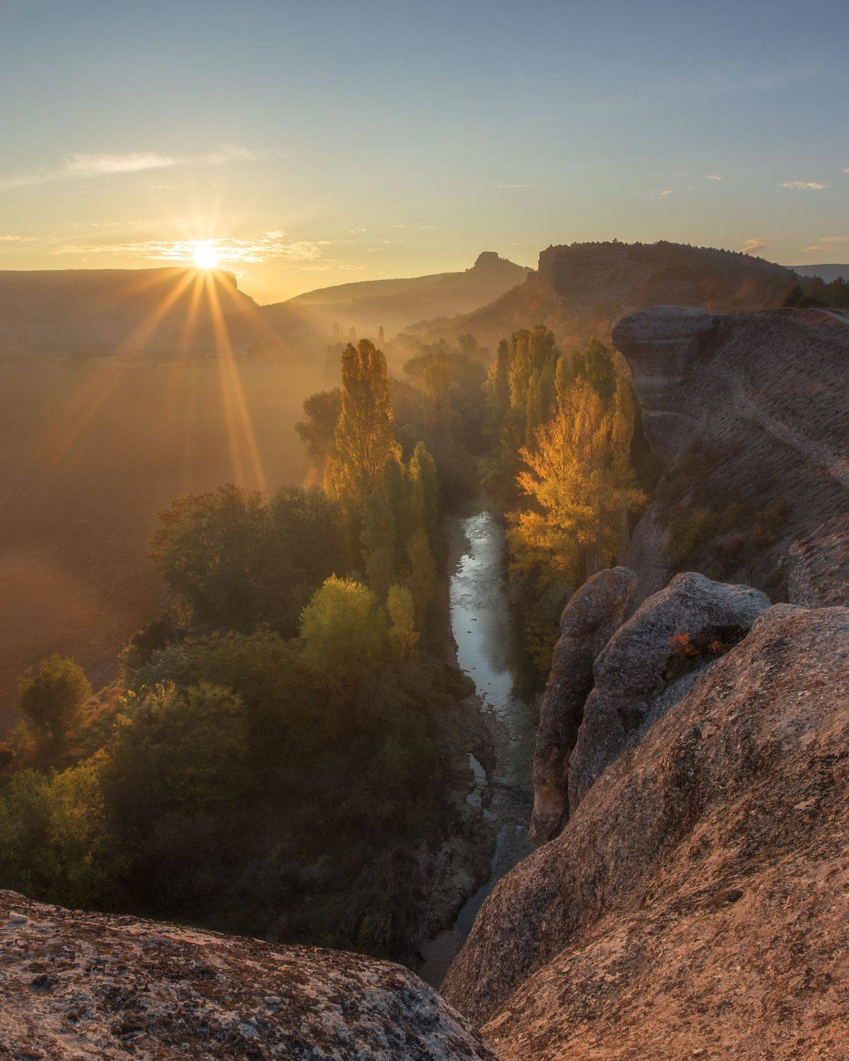 горы, октябрь, осень, пейзаж, крым, рассвет, горы, бахчисарайский район, crimea, landscape, гора крокодил, арман-кая, Дмитренко Екатерина