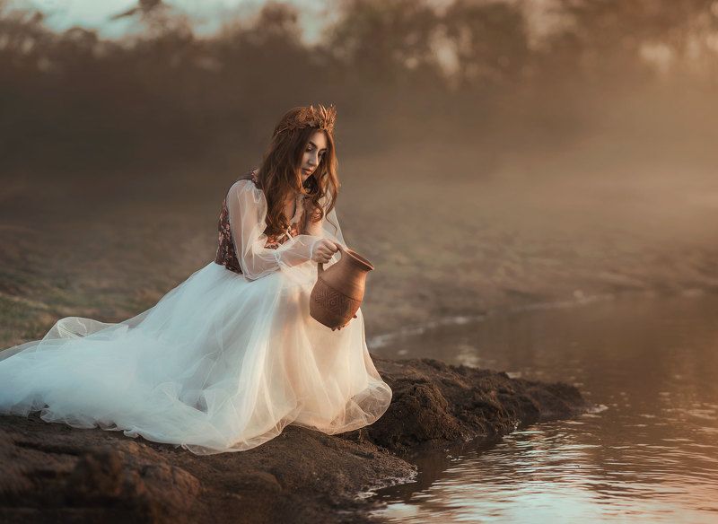 fineart, portrait, autumn, girl Autumn queen фото превью