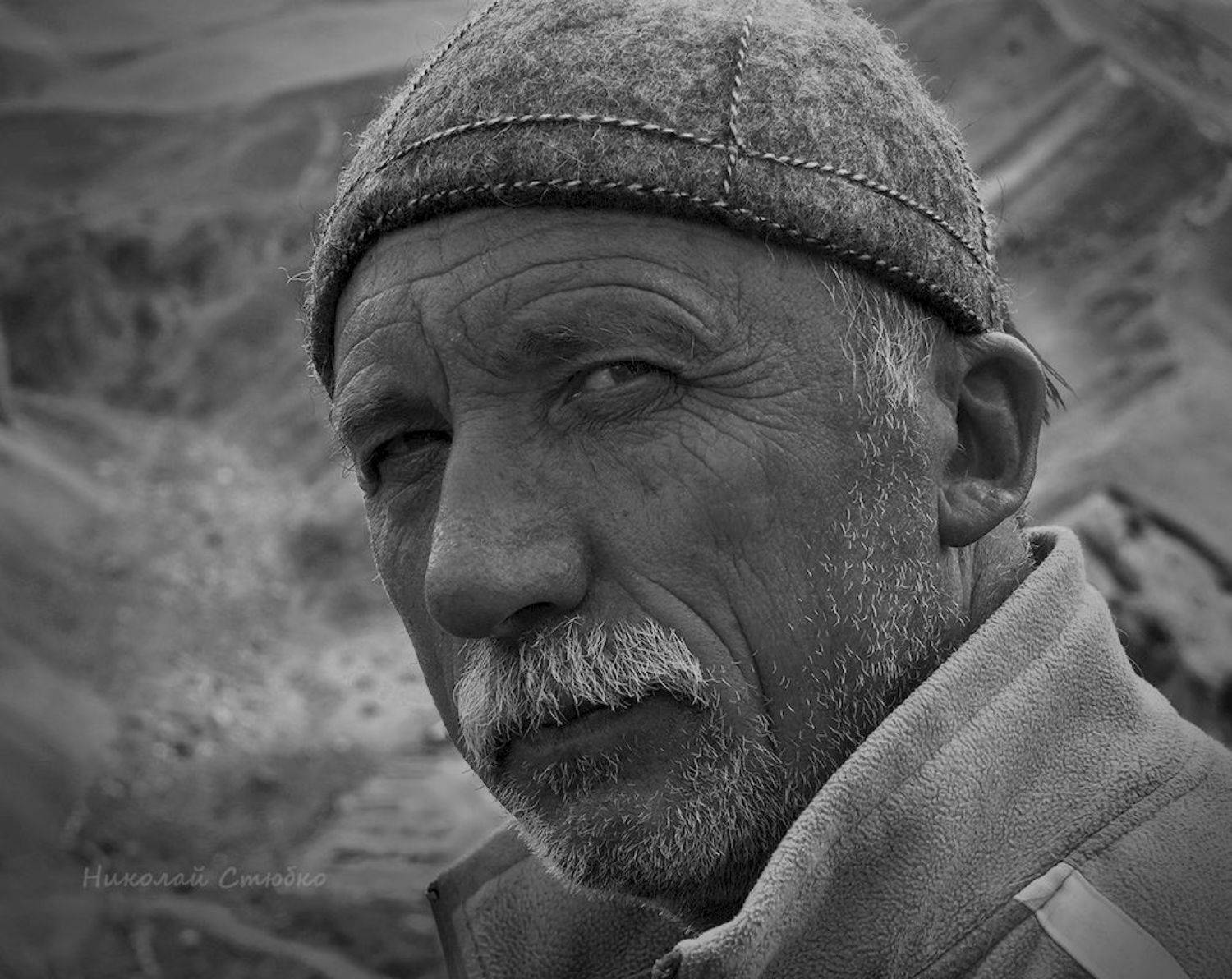 кавказ горы портрет, Николай Стюбко