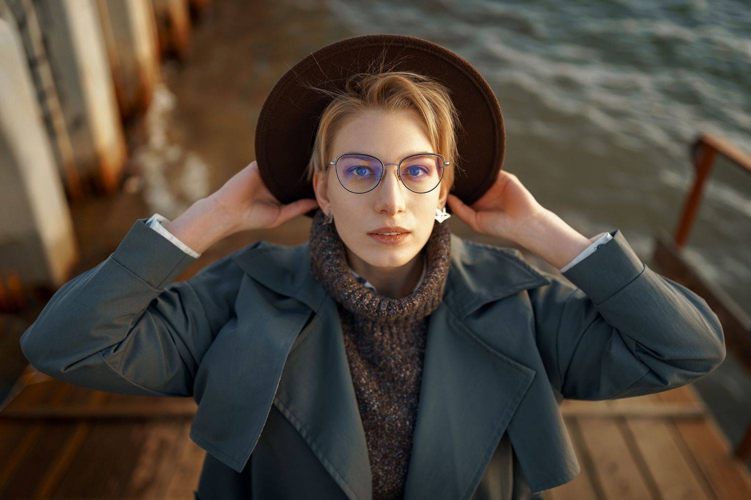 девушка, портрет, взгляд, осень, Boloznev Egor