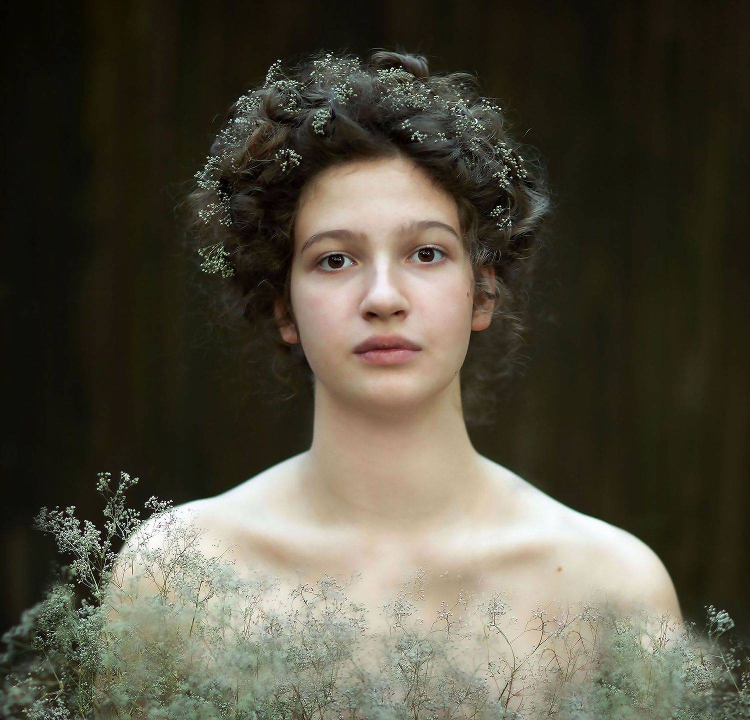 девушка, портрет, нимфа, образ, красота, girl, portrait, flowers, nature, Yulia Stukalova