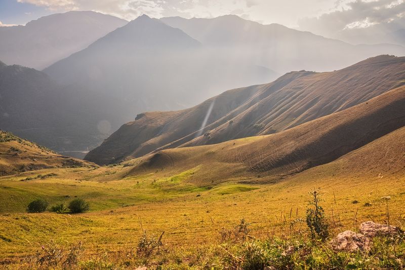 пейзаж, природа, горы, северная осетия-алания, кавказ  фото превью