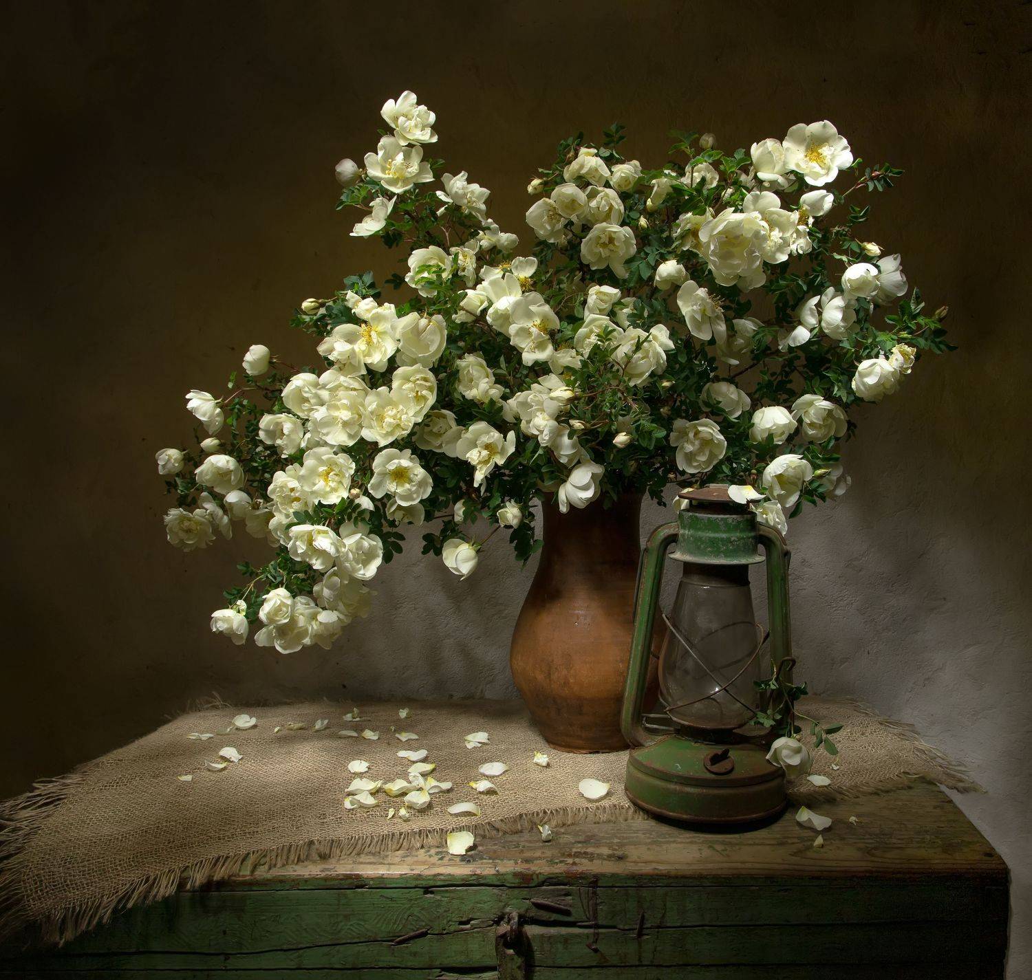 натюрморт, шиповник, шиповник белый, Феденкова Татьяна