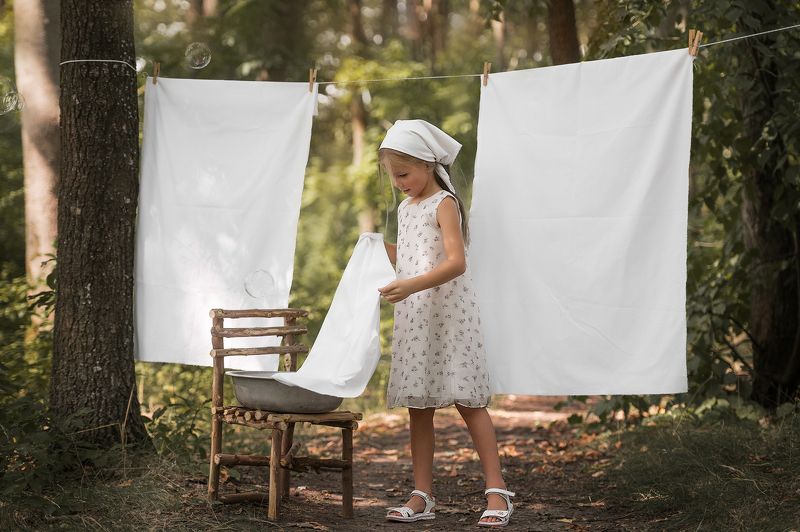 дети семейное фото детская фотография Большая стирка фото превью