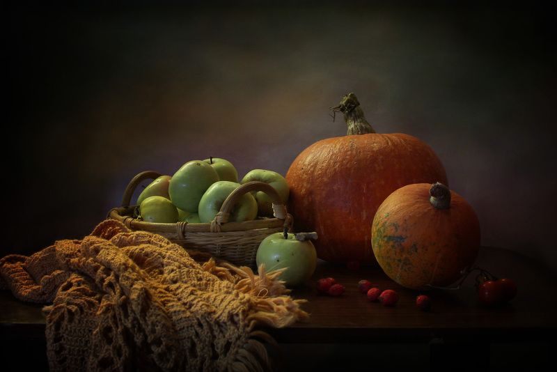 осень, тыквы, натюрморт Этюды с тыквами фото превью
