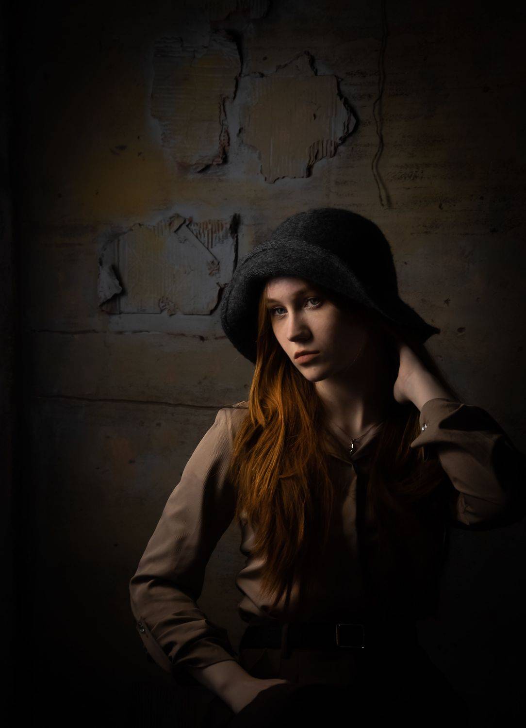 портрет, шляпа, ретро, Александрова Ольга