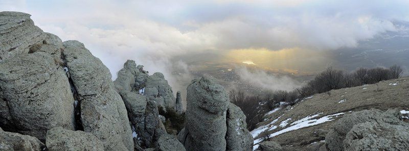 Космический закат фото превью