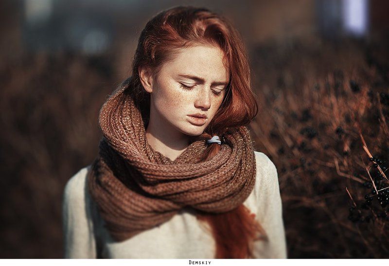 девушка, рыженькая, модель, веснушки *** фото превью