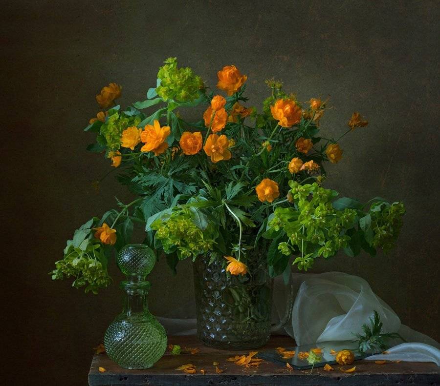 лето, натюрморт, цветы, Курочкина Диана