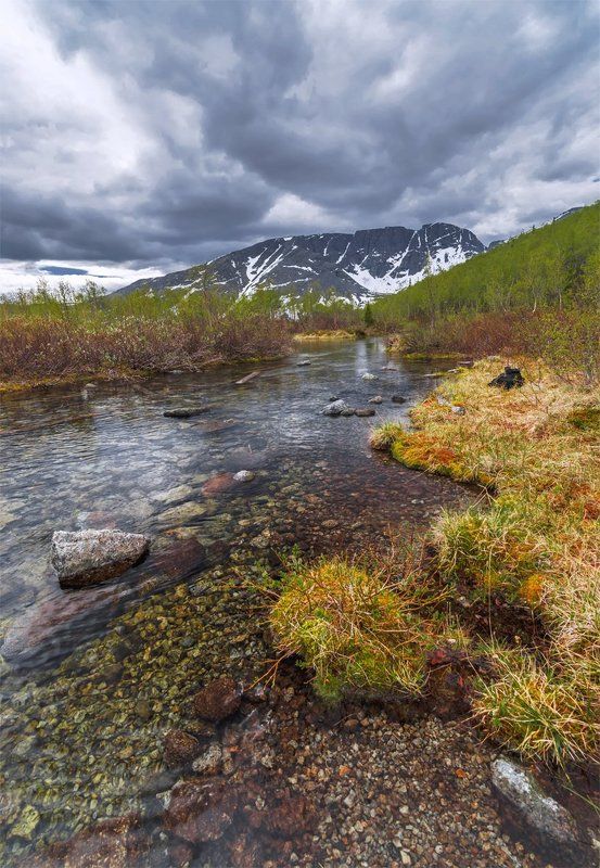 горы, кольский п-ов, лето, пейзаж, природа, путешествие, река, север, туризм, хибины Хибины фото превью