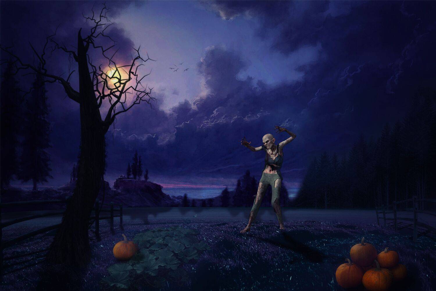 зомби, тыква, Sergii Vidov