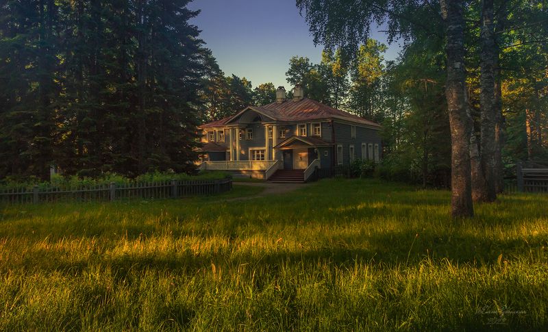 кострома, щелыково, усадьба, архитектура Рассвет в Щелыково фото превью