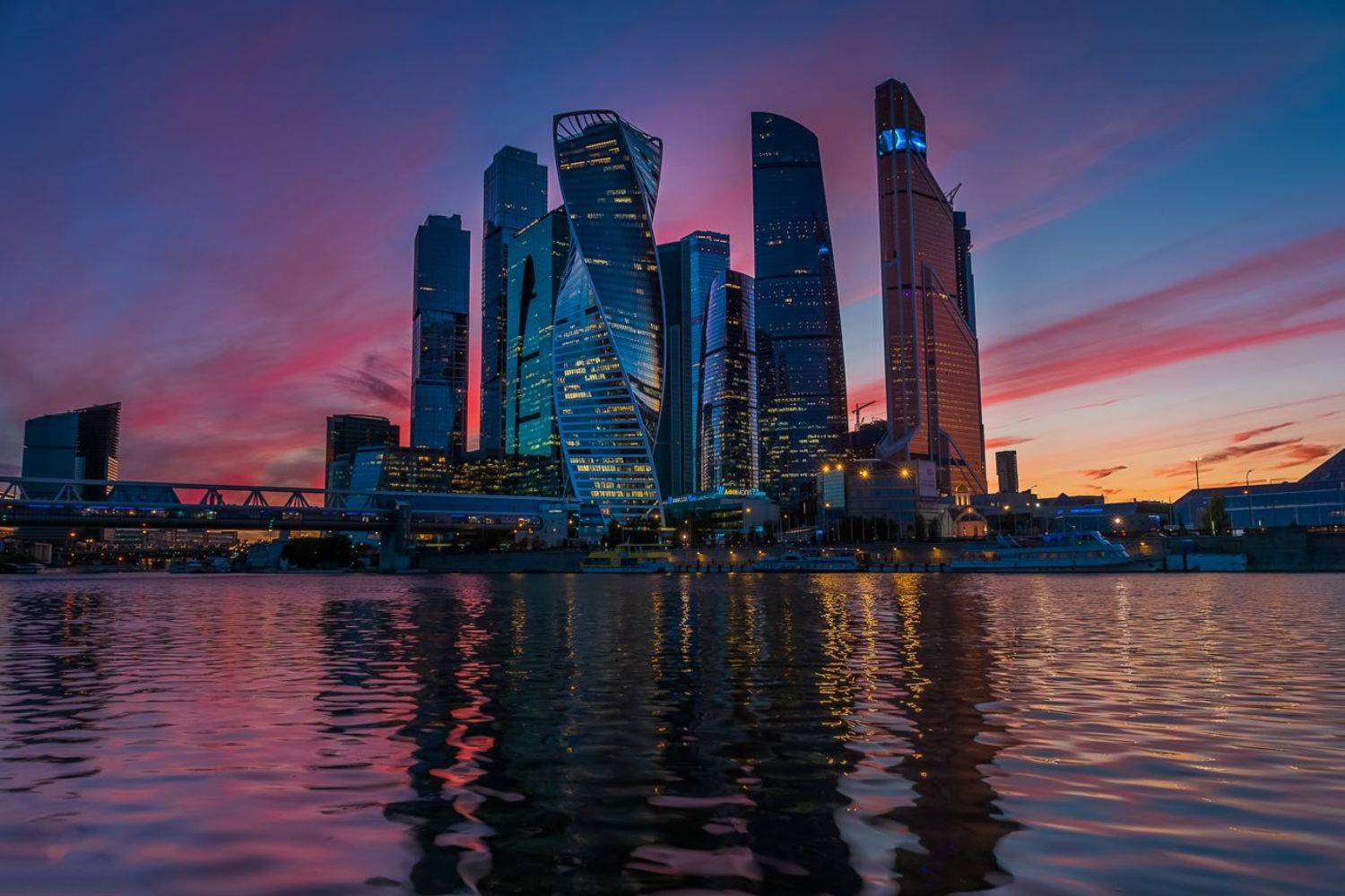 пейзаж, Москва, Россия,Сити, архитектура,закат, Лариса Николаевна Дука