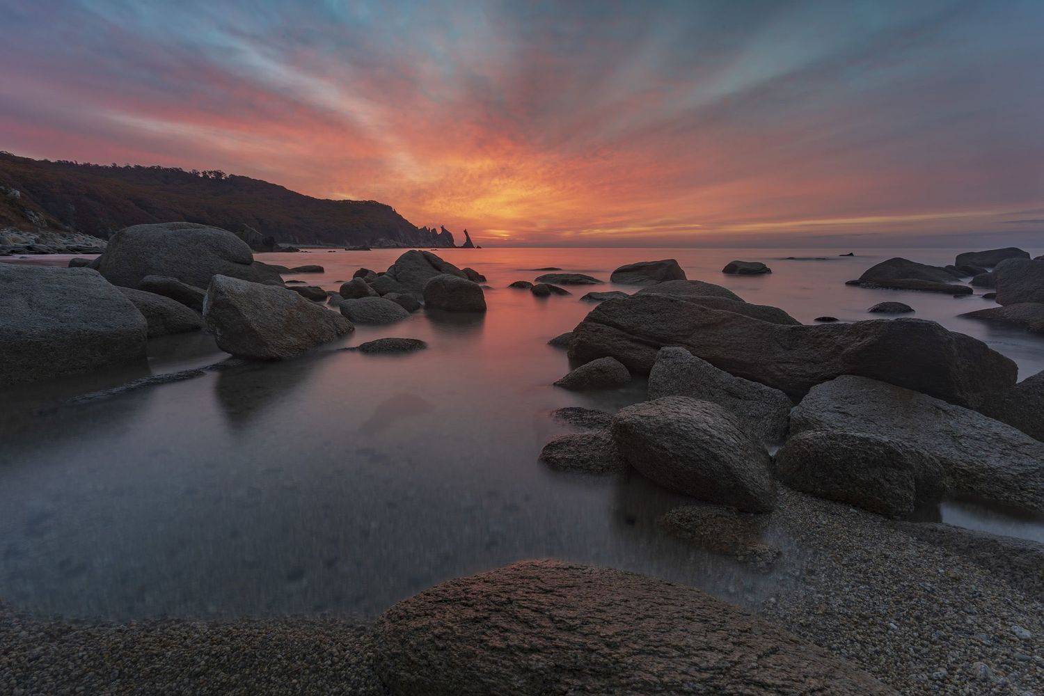 заря, море, мыс, ALEKSANDR KUZNETSOV