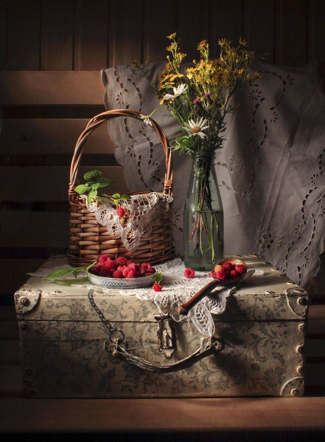 натюрморт,малина,лето,, Zadorina Svetlana