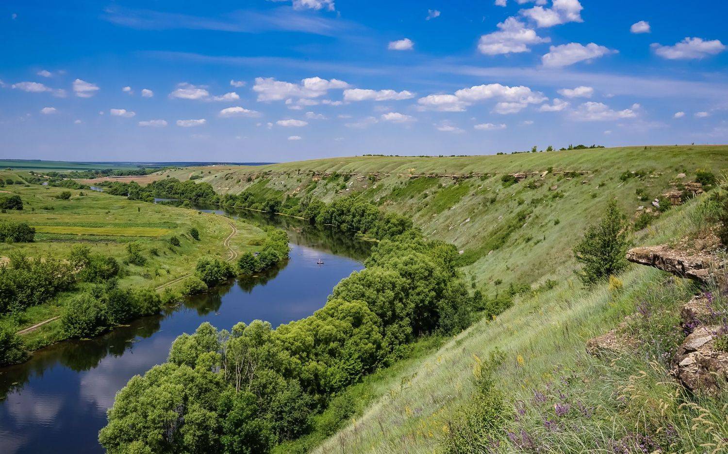 лето, река олым,, Николай Бологов